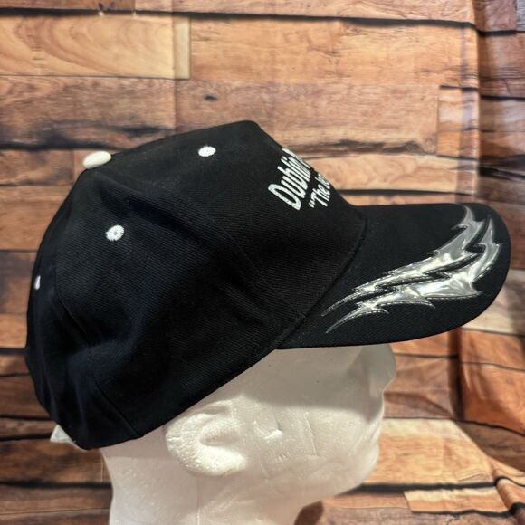 Dublin Michigan The Jerky Place Hat Cap Black Adjustable Flame Cobra Headwear - Picture 2 of 7